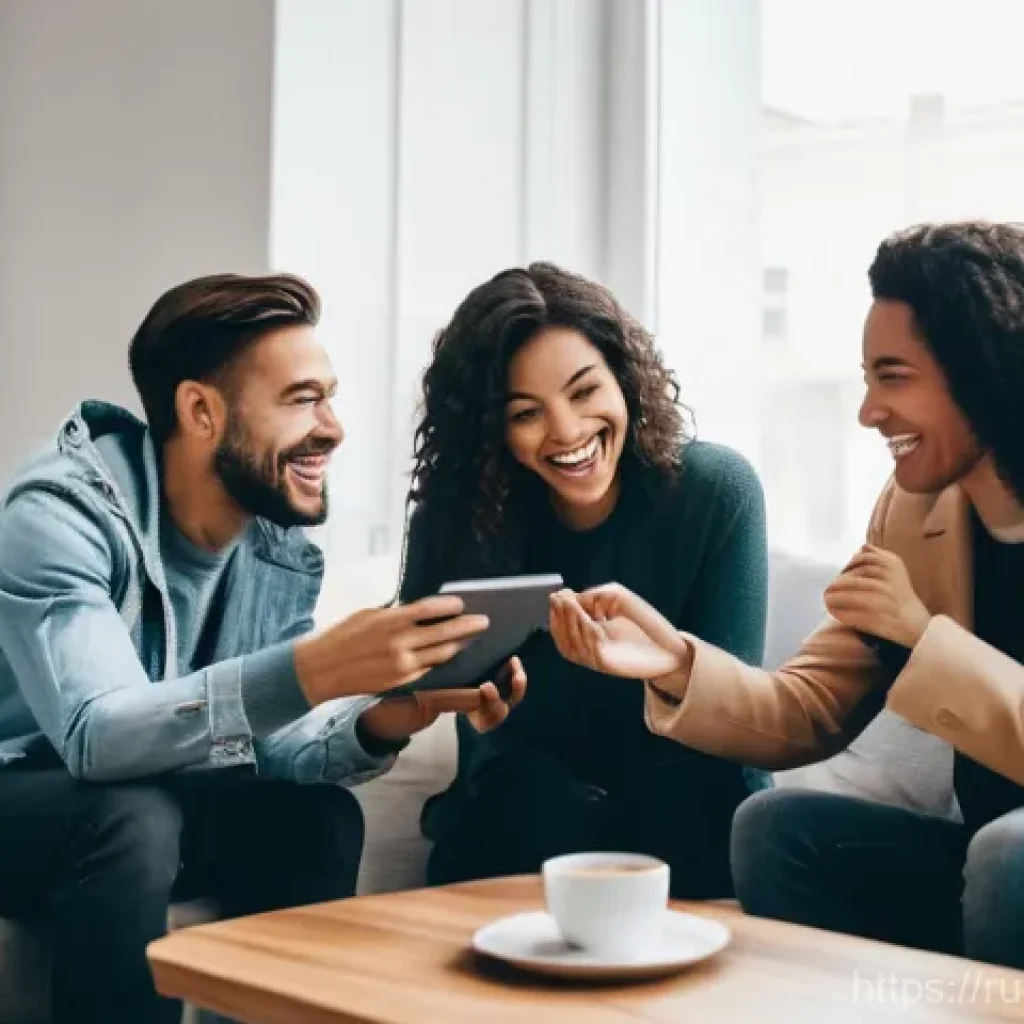 제품디자인에서 고객 요구 분석의 중요성 - **Prompt:** A diverse group of four young adults (two women, two men, all appearing to be in their m...