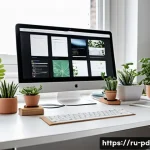 제품디자인과 관련된 인기 커리어 블로그 추천 - A modern, sleek workspace featuring a professional product designer at a desk with multiple screens ...
